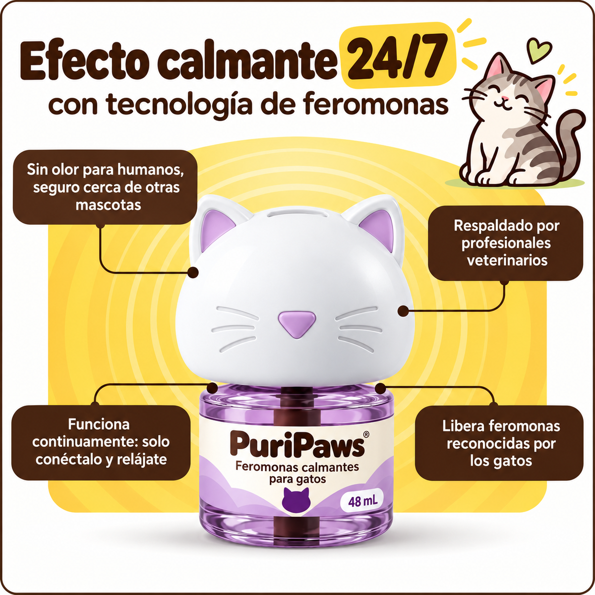 Kit Difusor Calmante para Gatos