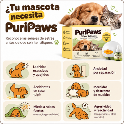 Kit Difusor Calmante para Mascotas